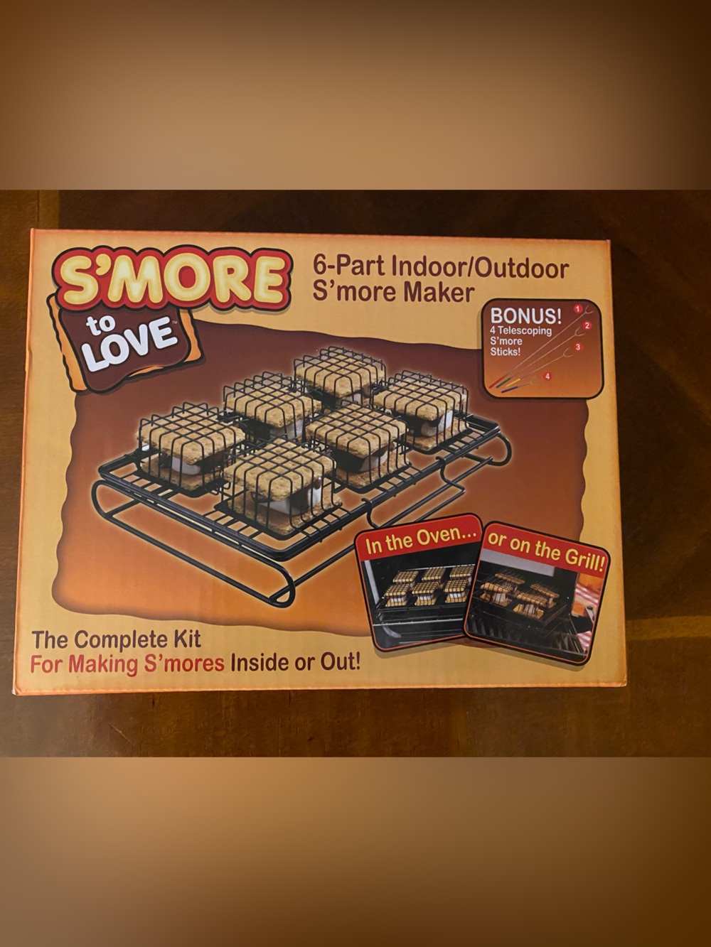 6-Part Indoor/Outdoor S'more Maker - Brown